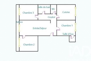  Appartement � vendre 4 pi�ces 75 m�