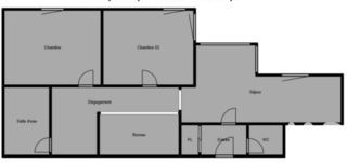  Appartement � vendre 3 pi�ces 67 m�