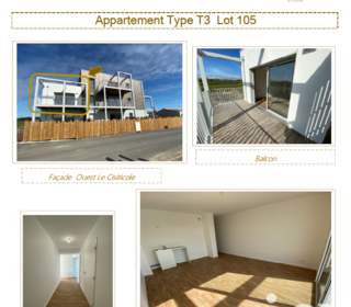  Appartement � louer 3 pi�ces 62 m�