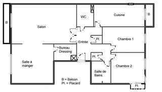  Appartement � vendre 4 pi�ces 86 m�