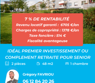  Appartement � vendre 2 pi�ces 48 m�