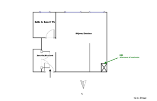  Appartement � louer 1 pi�ce 25 m�