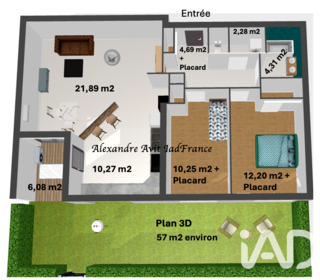  Appartement � vendre 3 pi�ces 70 m�