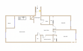  Appartement � vendre 3 pi�ces 79 m�