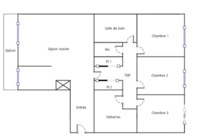  Appartement � vendre 4 pi�ces 83 m�