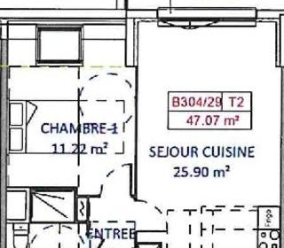  Appartement � vendre 2 pi�ces 47 m�