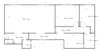  Appartement � vendre 3 pi�ces 57 m�