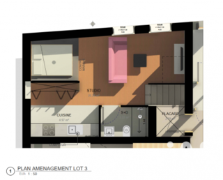  Appartement � vendre 3 pi�ces 33 m�