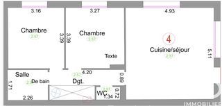  Appartement � vendre 3 pi�ces 57 m�