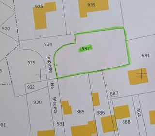  Terrain � vendre 1072 m�