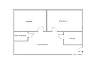  Appartement � vendre 3 pi�ces 45 m�