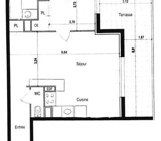  Appartement � vendre 2 pi�ces 50 m�