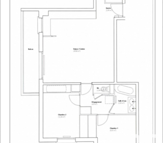  Appartement � louer 3 pi�ces 63 m�