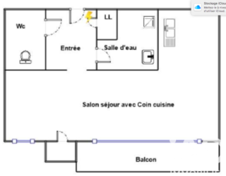 Appartement � vendre 1 pi�ce 28 m�