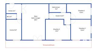  Appartement � vendre 4 pi�ces 84 m�