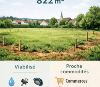  Terrain � vendre 822 m�
