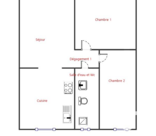  Appartement � vendre 3 pi�ces 44 m�