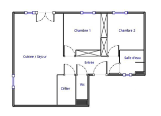  Appartement � vendre 3 pi�ces 60 m�