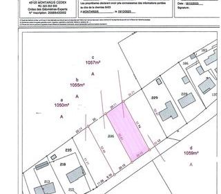 Terrain � vendre 1057 m�
