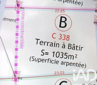 Terrain � vendre 1035 m�