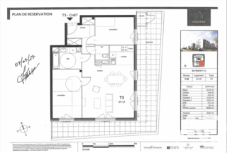  Appartement � vendre 3 pi�ces 69 m�