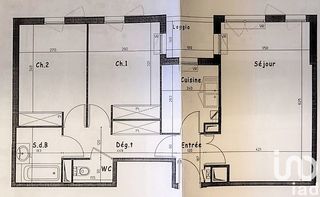  Appartement � vendre 3 pi�ces 65 m�