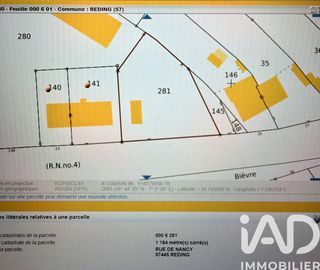  Terrain � vendre 1184 m�