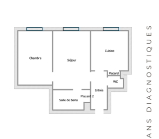  Appartement � vendre 3 pi�ces 50 m�