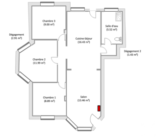  Appartement � vendre 4 pi�ces 70 m�