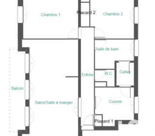  Appartement � louer 3 pi�ces 70 m�