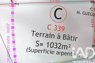  Terrain � vendre 1032 m�