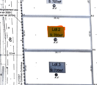  Terrain � vendre 700 m�