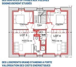 Appartement � vendre 3 pi�ces 63 m�