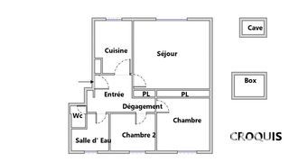  Appartement � vendre 3 pi�ces 63 m�