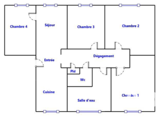  Appartement � vendre 5 pi�ces 81 m�