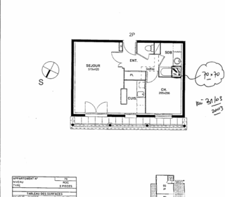  Appartement � vendre 2 pi�ces 39 m�