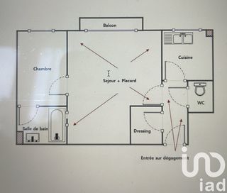  Appartement � vendre 2 pi�ces 44 m�