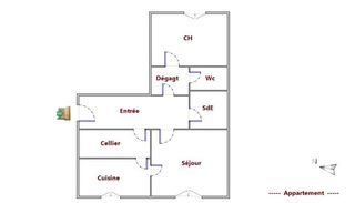  Appartement � vendre 2 pi�ces 49 m�