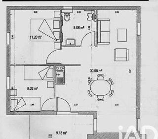  Maison � vendre 3 pi�ces 56 m�