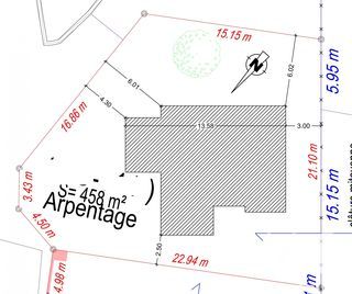  Terrain � vendre 458 m�