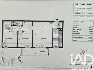  Appartement � vendre 3 pi�ces 71 m�