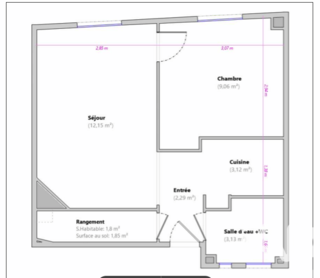  Appartement � vendre 2 pi�ces 32 m�