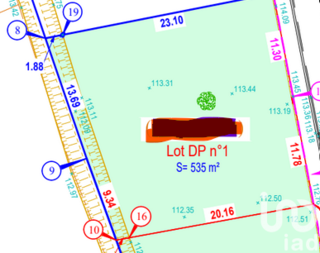  Terrain � vendre 535 m�