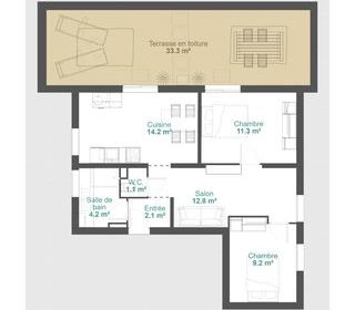  Appartement � vendre 3 pi�ces 66 m�