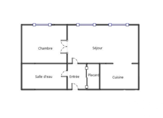  Appartement � vendre 2 pi�ces 44 m�