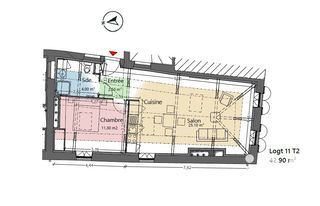  Appartement � vendre 2 pi�ces 43 m�