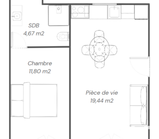  Appartement � vendre 2 pi�ces 36 m�