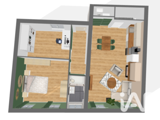  Appartement � vendre 3 pi�ces 62 m�