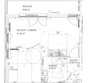  Appartement � vendre 2 pi�ces 43 m�