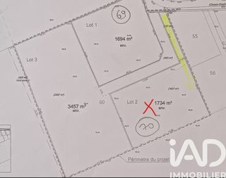  Terrain � vendre 1734 m�